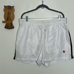Boast red white and blue lined shorts